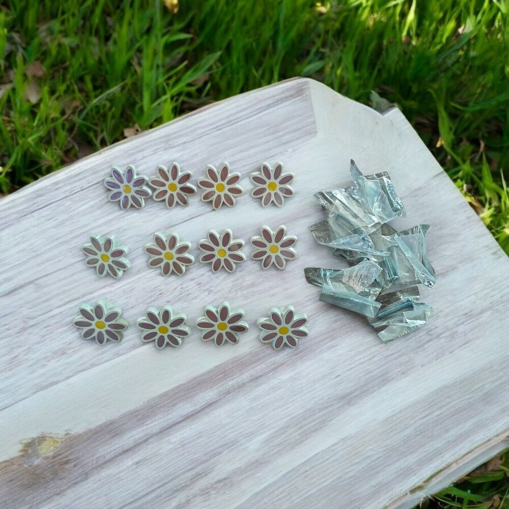Daisy Drawer Knobs/Pulls 12 with Screws 1.5"